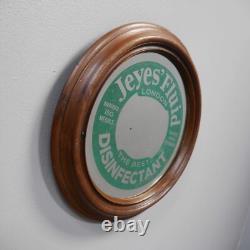 Rare Antique Vintage Jeyes Fluid Advertising Mirror Shop Tin Not Enamel Kitchen