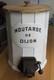 Rare Antique Vintage Large French Mustard / Moutarde De Dijon Pump Dispenser