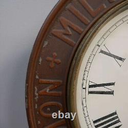 Rare Antique Vintage Milkmaid milk Advertising Clock Tin Not Enamel Kitchen Sign