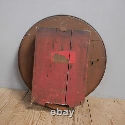 Rare Antique Vintage Milkmaid milk Advertising Clock Tin Not Enamel Kitchen Sign