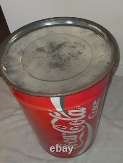 Rare Coca-cola Stool Storage Container Bin Coca Cola Advertising Vintage Retro