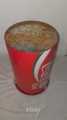 Rare Coca-cola Stool Storage Container Bin Coca Cola Advertising Vintage Retro