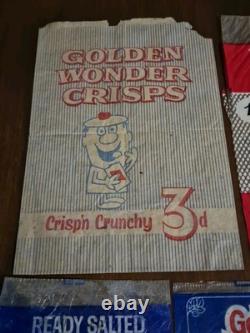 Rare Early Crisp Packet Collection Vintage Advertising Snack Packets
