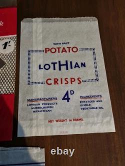 Rare Early Crisp Packet Collection Vintage Advertising Snack Packets