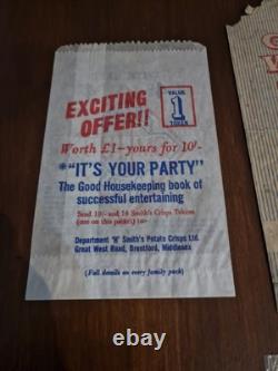 Rare Early Crisp Packet Collection Vintage Advertising Snack Packets