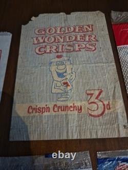 Rare Early Crisp Packet Collection Vintage Advertising Snack Packets