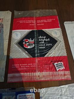 Rare Early Crisp Packet Collection Vintage Advertising Snack Packets