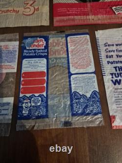 Rare Early Crisp Packet Collection Vintage Advertising Snack Packets
