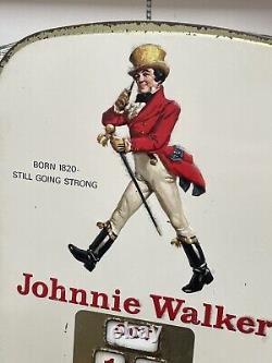Rare Johnnie Walker Vintage Advertising Bar, Club, Pub Mechanical Calendar