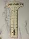 Rare Large French Vintage Enamel thermometer advertisment