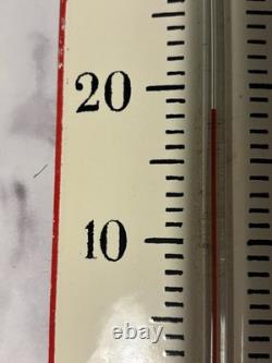 Rare Large French Vintage Enamel thermometer advertisment