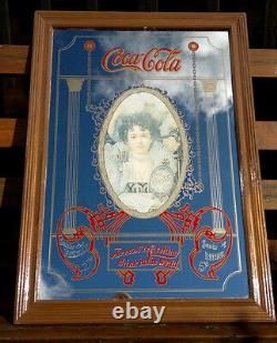 Rare Large Vintage Coca Cola Advertising Pub Mirror 36 by 26