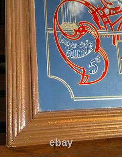 Rare Large Vintage Coca Cola Advertising Pub Mirror 36 by 26