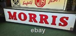 Rare MORRIS Dealership Lightbox Automobilia Garage Vintage Advertising Sign