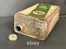 Rare Old Vintage Caltex RPM Delo Special Motor Oil Advertising Sign Tin Can