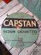 Rare Old Wills Capstan Medium Cigarettes Round Metal Sign Vintage Antique