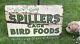 Rare Original Antique Vintage Enamel Sign, Spillers Cage Bird Foods