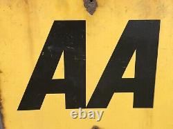 Rare Original Enamel Double Sided AA Sign