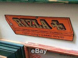 Rare Original Enamel Rizla Shop Advertising Vintage Tobacco Sign
