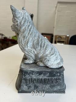 Rare Original Vintage Buchanans Black & White Whisky Advertising Metal Figure