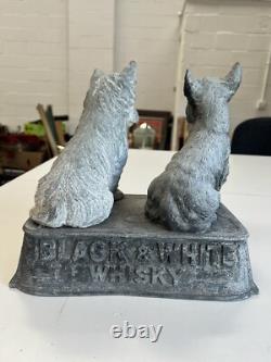 Rare Original Vintage Buchanans Black & White Whisky Advertising Metal Figure