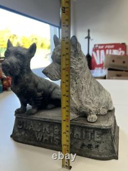 Rare Original Vintage Buchanans Black & White Whisky Advertising Metal Figure