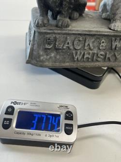 Rare Original Vintage Buchanans Black & White Whisky Advertising Metal Figure