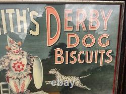 Rare Original Vintage Greensmiths Derby Dog Biscuit Advertising Sign Allen & Son