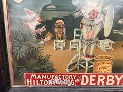 Rare Original Vintage Greensmiths Derby Dog Biscuit Advertising Sign Allen & Son
