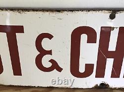 Rare, Original, Vintage,'Post &Chronicle' Enamel Advertising Sign