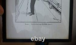 Rare Player's Navy Cut Vintage Framed Advertising Bateman Print Misunderstood