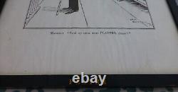 Rare Player's Navy Cut Vintage Framed Advertising Bateman Print Misunderstood