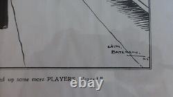 Rare Player's Navy Cut Vintage Framed Advertising Bateman Print Misunderstood