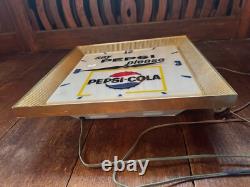 Rare Say Pepsi Please Coca Cola Vintage Light Up Clock advertising memorabilia