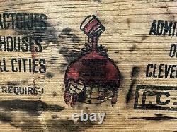 Rare Sherwin Williams Cover The Earth Antique Wooden Crate, Vintage Advertising