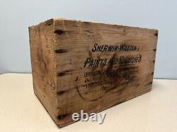 Rare Sherwin Williams Cover The Earth Antique Wooden Crate, Vintage Advertising