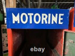 Rare Single Vintage Motorine Oil Cabinet Petrol Automobilia Old Garage Mancave