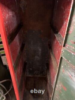 Rare Single Vintage Motorine Oil Cabinet Petrol Automobilia Old Garage Mancave