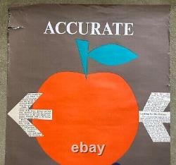 Rare Sunday Times Poster by Patrick Tilley Vintage 1960s Poster