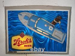 Rare! VINTAGE 1966 STROH'S BEER NAUTICAL BOAT LIGHTED SIGN BAR ADVERTISING