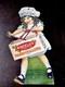 Rare VINTAGE ANGELUS MARSHMALLOWS ADVERTISING SIGN Girl Drummer