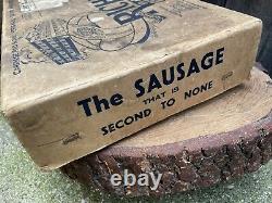 Rare VINTAGE Richmond SAUSAGE'S Co Ltd DELIVERY BOX cardboard 1920/30s Liverpool