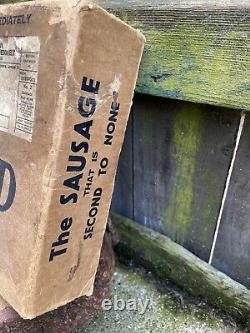 Rare VINTAGE Richmond SAUSAGE'S Co Ltd DELIVERY BOX cardboard 1920/30s Liverpool