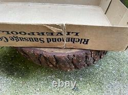 Rare VINTAGE Richmond SAUSAGE'S Co Ltd DELIVERY BOX cardboard 1920/30s Liverpool