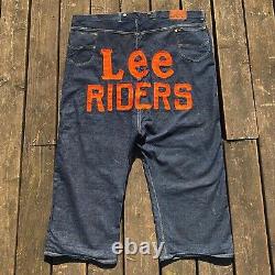 Rare VTG 40s 50s Lee Riders Giant Rodeo Clown Denim Jeans Advertising 50x22