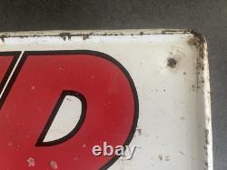 Rare Vintage 12x32 Snapper Mowers Tillers Metal Gas Dealer Advertising Sign