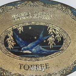 Rare Vintage 1920s BLUE BIRD Harry Vincent Ltd Toffee Tin 1924-26 Egyptian Motit