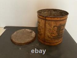 Rare Vintage 1920s Peter Pan Peanut Butter Tin 25lb Advertising Can E. K. Pond
