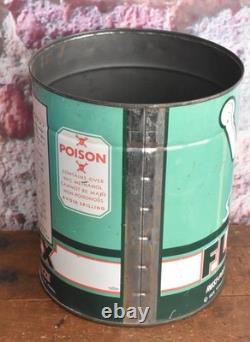 Rare Vintage 1935 Pep Boys Snowman Flotex Anti-Freeze One Gallon Advertising Can