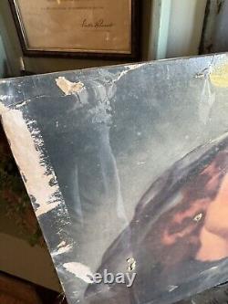 Rare Vintage 1940s Grapette Soda Pop Cardboard Litho Advertising Sign 30 X 19